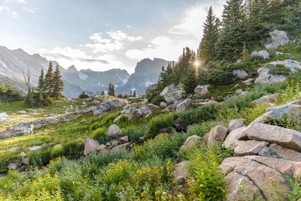 Senderismo en el lago Isabelle en Colorado