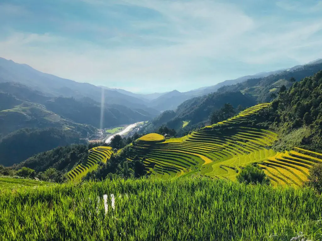 Dónde encontrar los mejores campos de arroz y terrazas en Vietnam