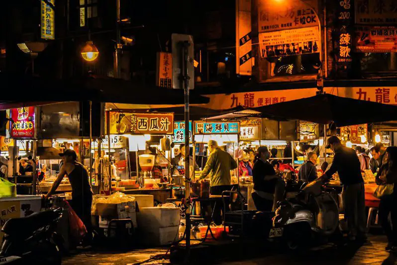 mercado nocturno de taipei