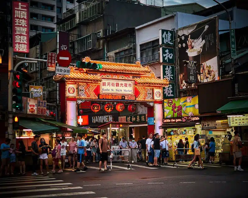 mercado nocturno de taipei 