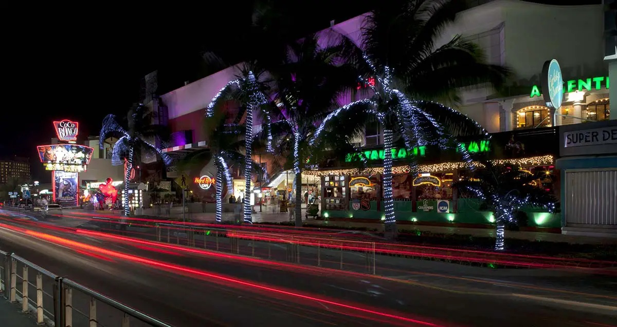 La discoteca de la ciudad en la Riviera Maya