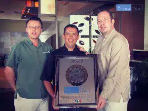 Premio Estrella Diamante para Restaurante Blanca Blue