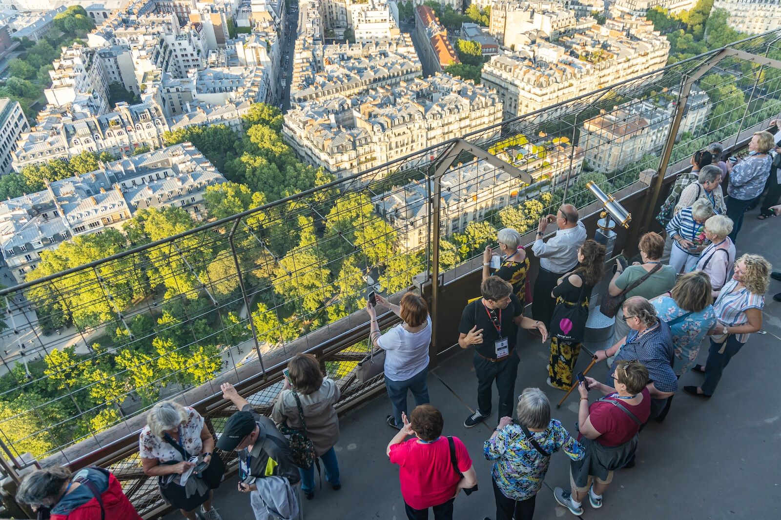 Vista desde el segundo piso de la Torre Eiffel