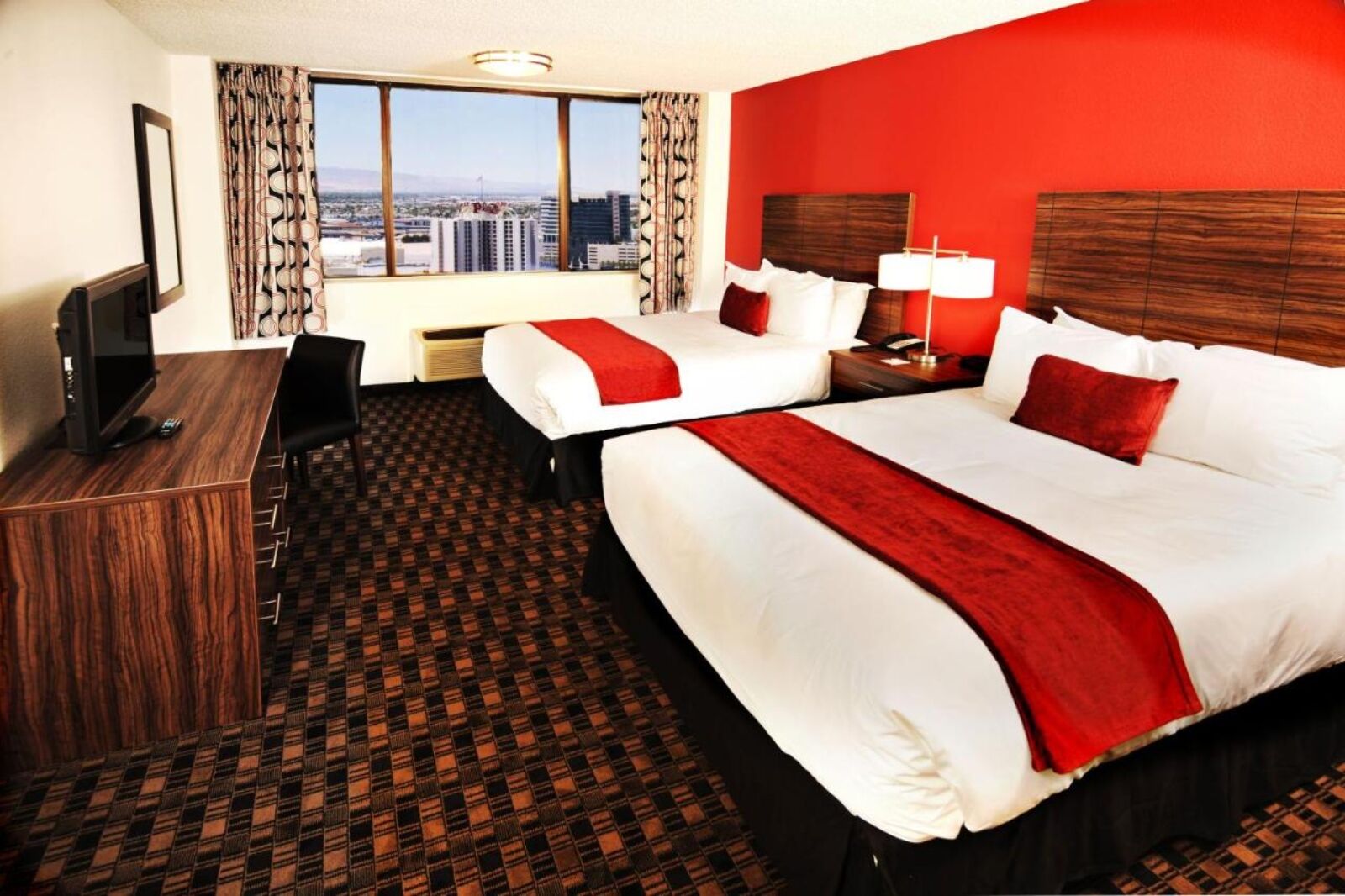 Habitación suite en The D Las Vegas uno de los mejores hoteles del centro de Las Vegas 
