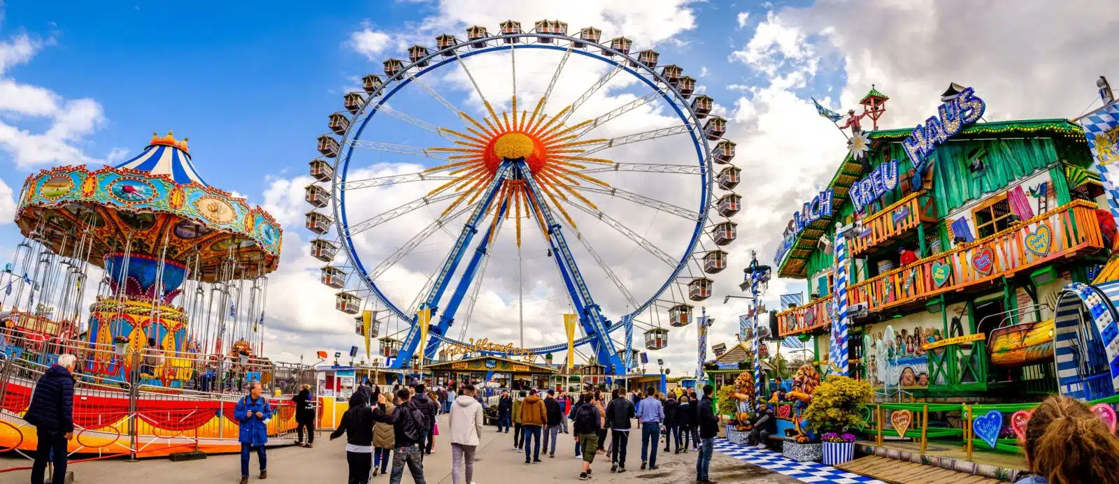 fiestas de primavera en la montaña rusa de múnich