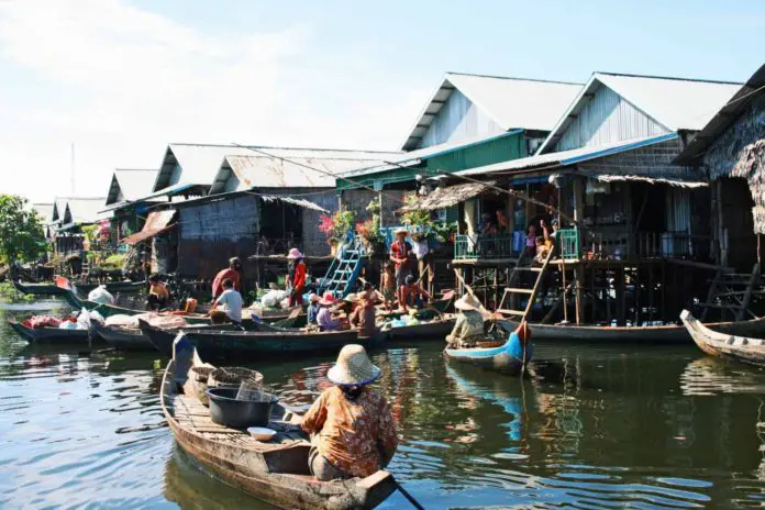 Aldea Flotante del Lago Tonle Sap Camboya