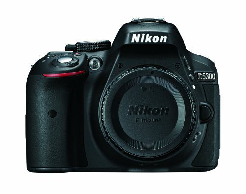 Cámara réflex digital CMOS Nikon D5300 de 24,2 MP con Wi-Fi y GPS integrados Cuerpo Sólo (Negro)