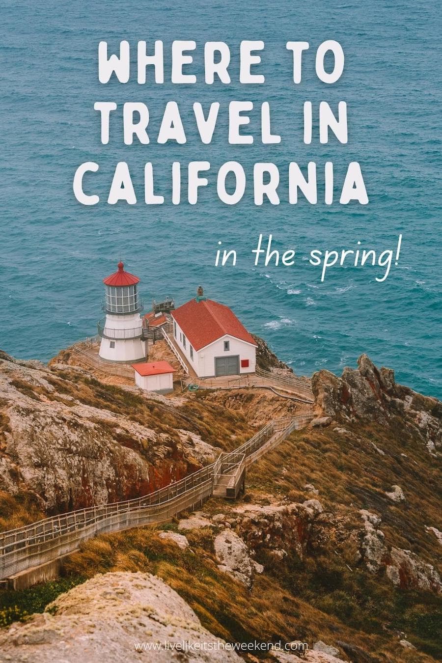 portada de pin para California en la publicación de blog de primavera
