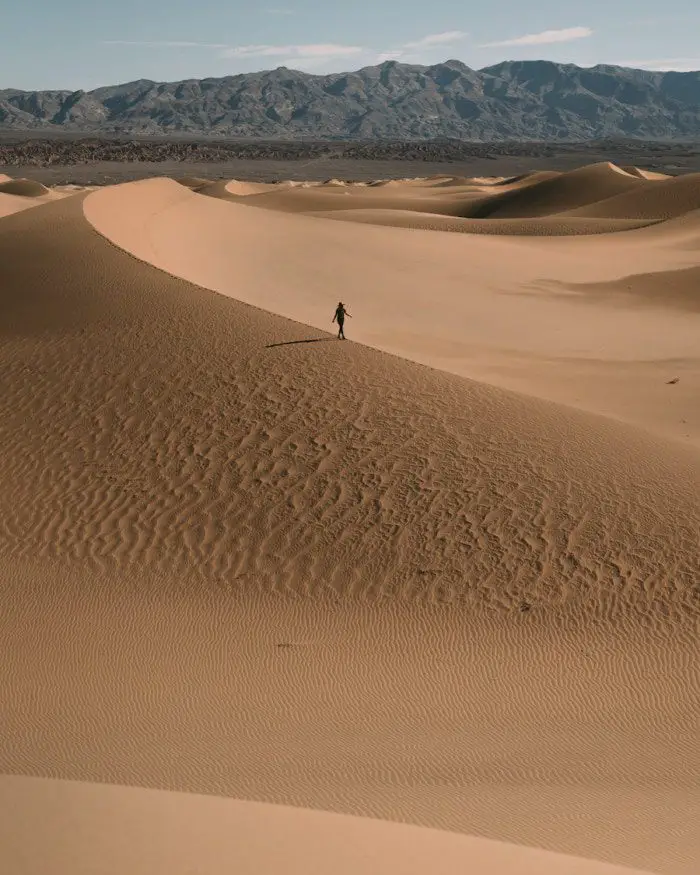 Michelle Halpern en Mesquite Flat Sand Dunes