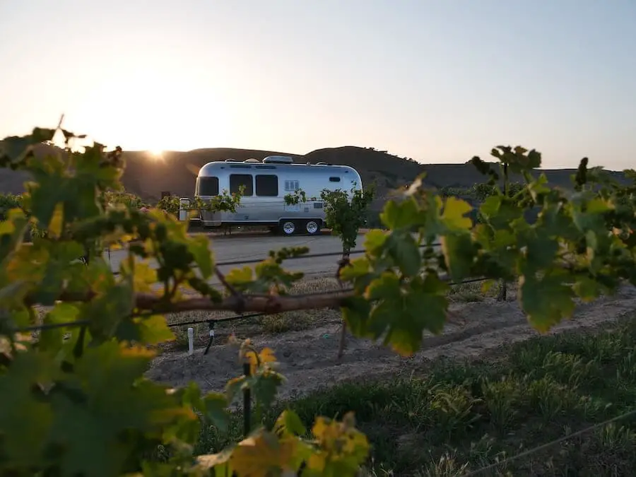 Airstream glamping en la región vinícola de California
