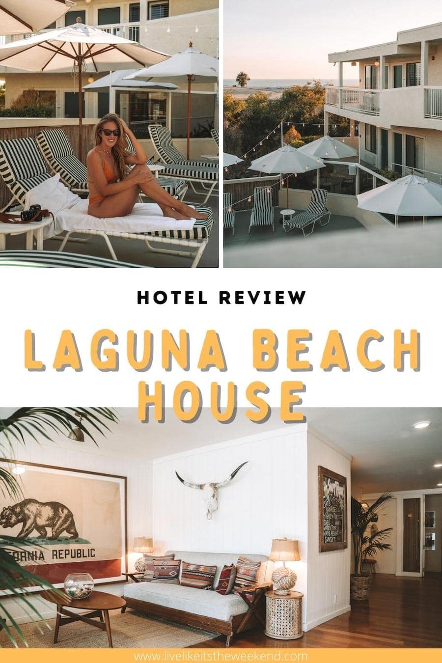 Portada de pinterest de la reseña del hotel Laguna Beach House