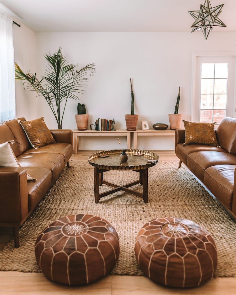 Sala de estar en la Casa Habibi Airbnb