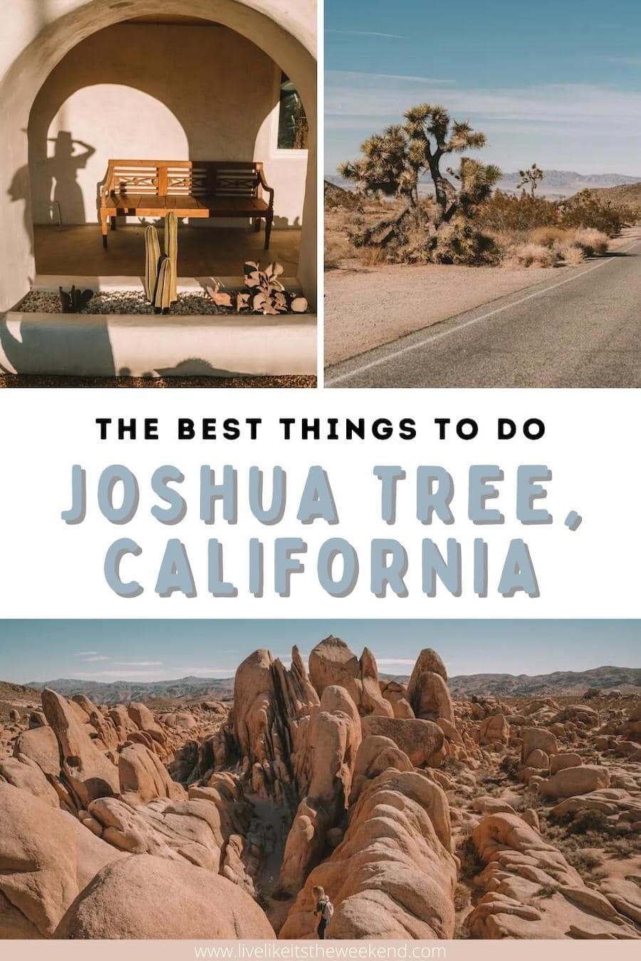 Las mejores cosas para hacer en la portada del pin de la publicación del blog de Joshua Tree