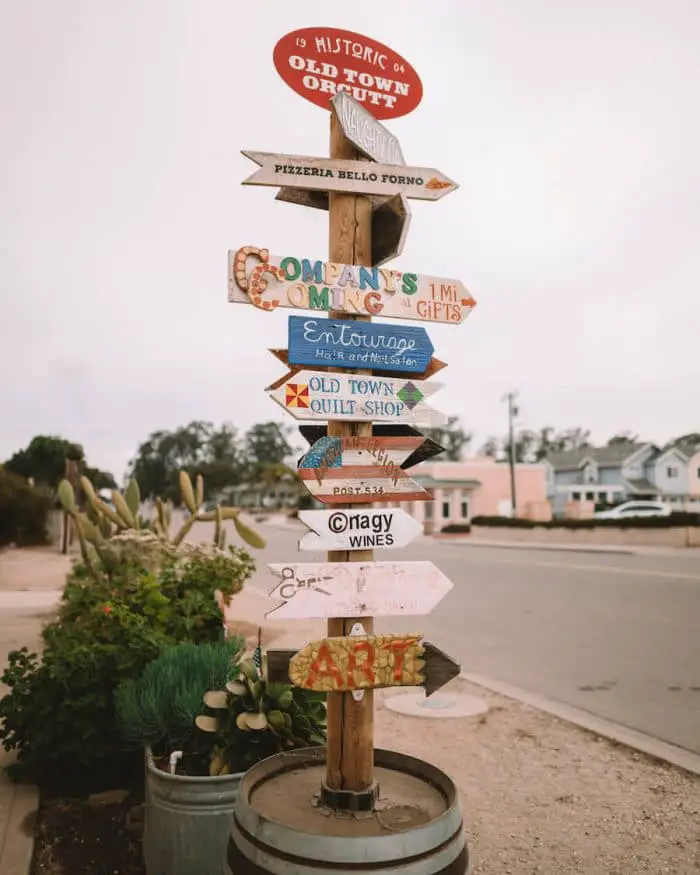 Signo peculiar en Orcutt, California