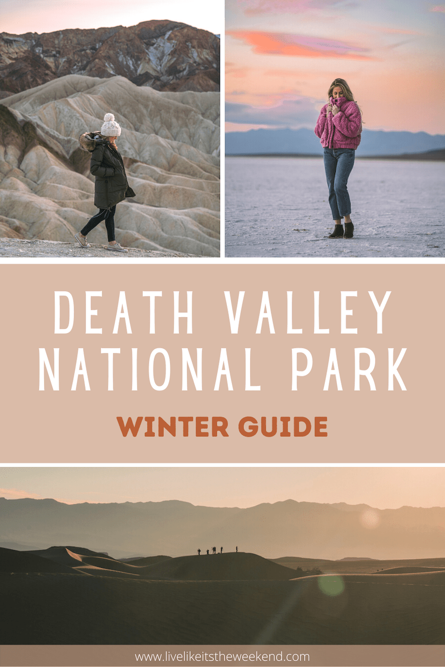 portada de pin para Death Valley en la publicación de blog de invierno