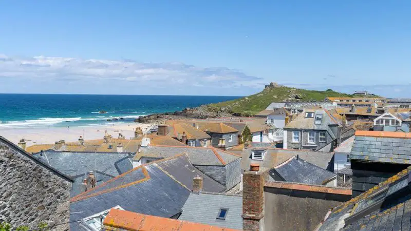 Out of the Blue, ideal para familias, Cottage St Ives, Cornwall, con vistas al mar