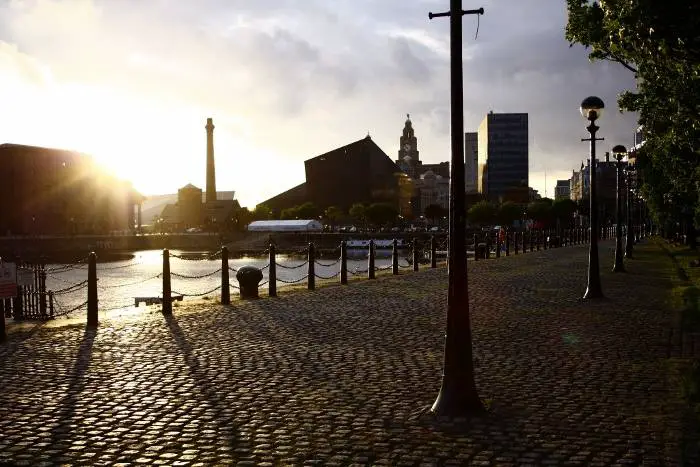 a-locals-guide-to-liverpool-travel-blog-the-travelista-Liverpool Docks at Sunset