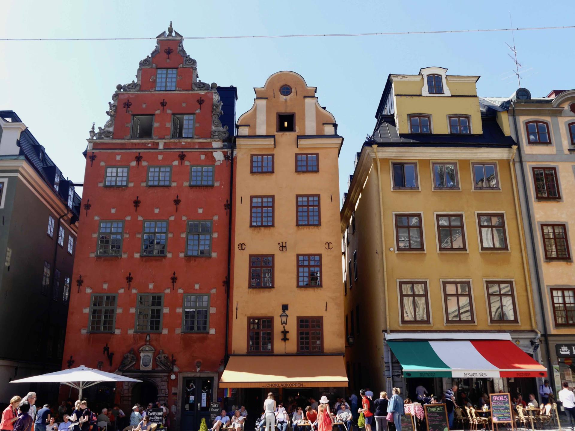 Gamla Stan Edificios coloridos Estocolmo