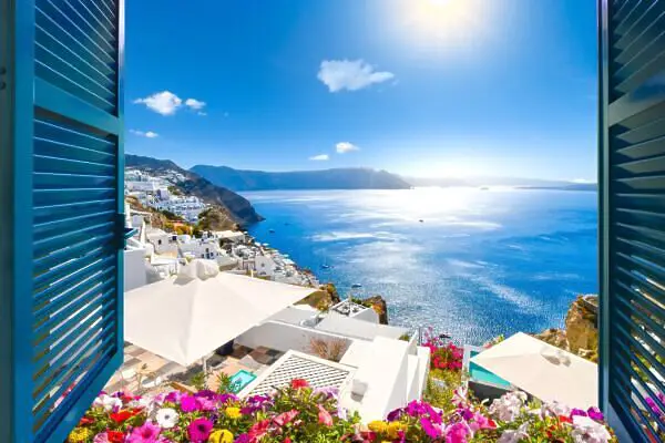 Hoteles en Santorini con vistas icónicas