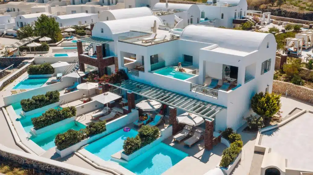 hoteles baratos en santorini
