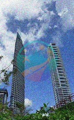 Skyline inmobiliario de lujo de élite en la capital de Panamá