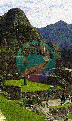 de vacaciones en Machu Picchu, Perú, una de las grandes maravillas del mundo