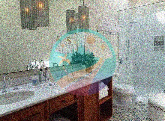 Amplio baño en el hotel boutique Casablanca 7 en San Miguel de Allende, México