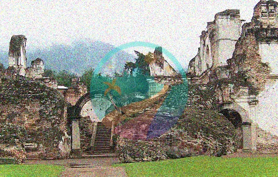 Iglesia en ruinas en Antigua, Guatemala