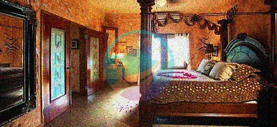Dormitorio de la suite Chabil Mar